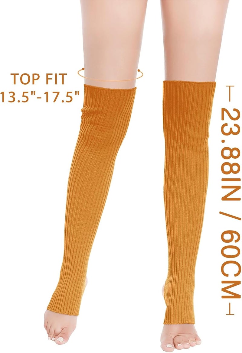 v28 Women’s Neon Knit Leg Warmer for 80s Party Dance Sports Yoga - Image 3